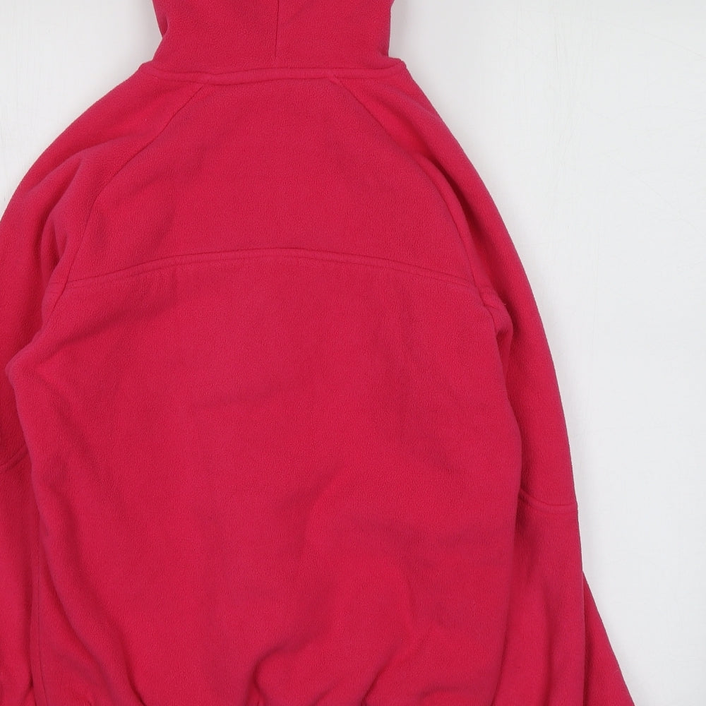 Backswing Womens Pink Polyester Full Zip Hoodie Size 10