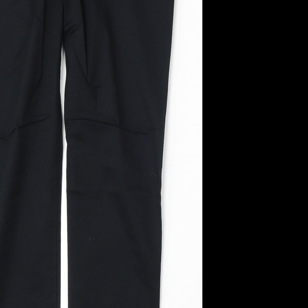 H&M Womens Blue Cotton Straight Jeans Size 34 L30 in Regular Button