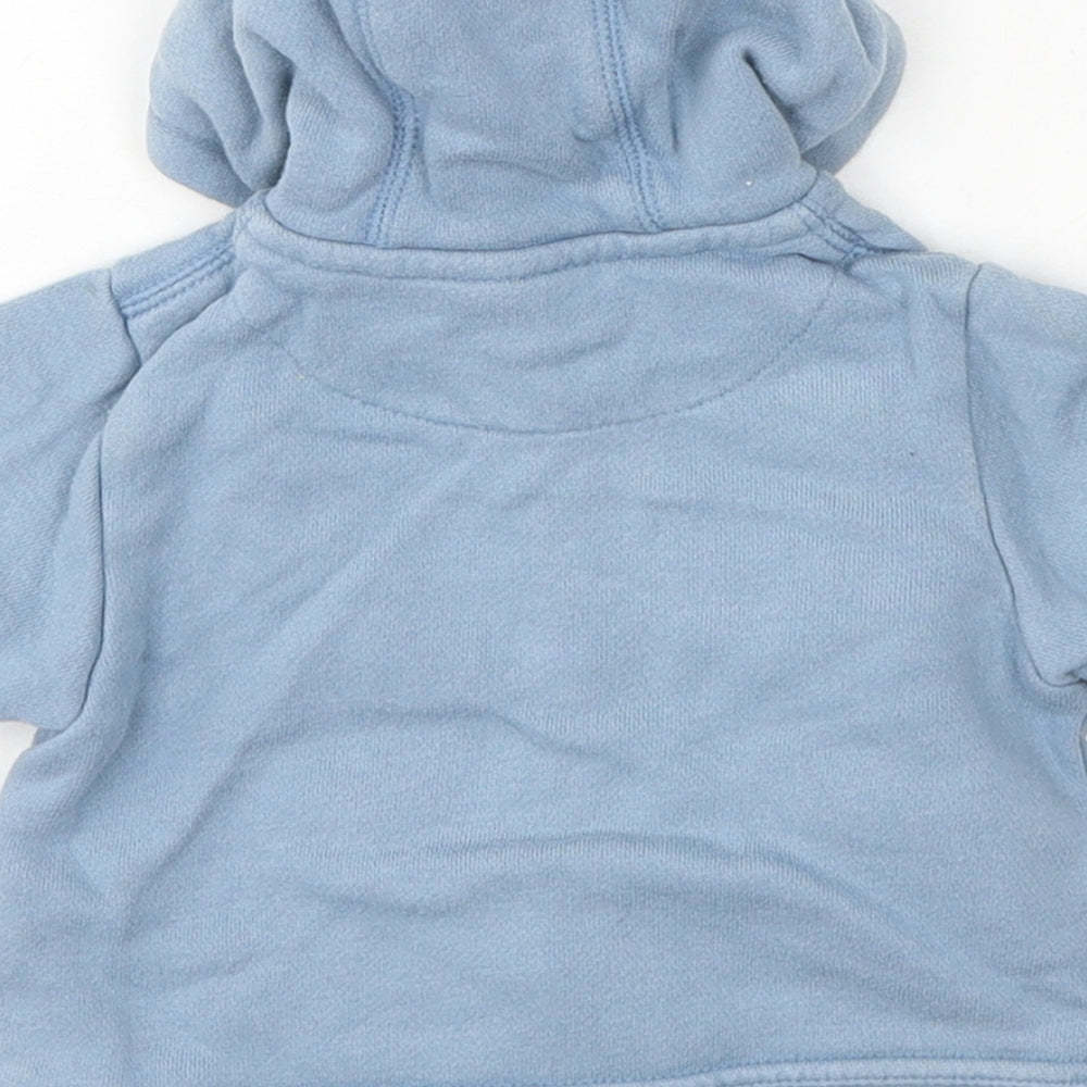 Cherokee Boys Blue Cotton Full Zip Jumper Size 0-3 Months Zip