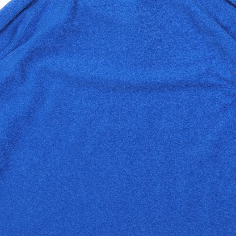 Universal People Womens Blue Polyester Pullover Sweatshirt Size L Zip