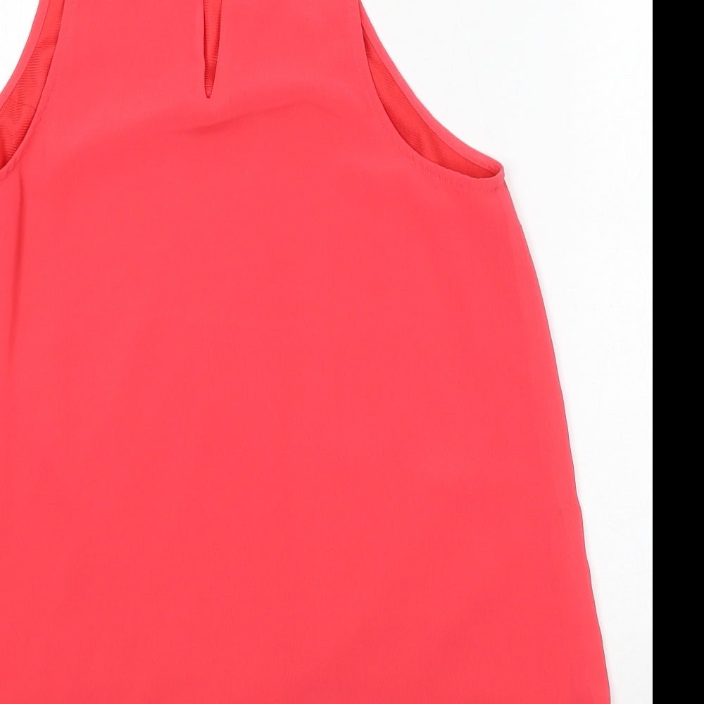 Divided by H&M Womens Red Polyester Camisole Tank Size 8 Round Neck