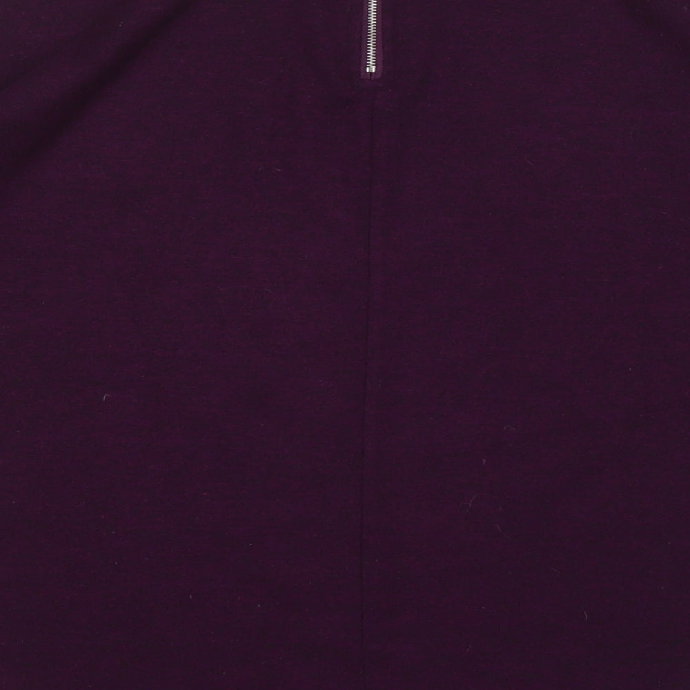 Primark Womens Purple Round Neck Polyester Pullover Jumper Size 6