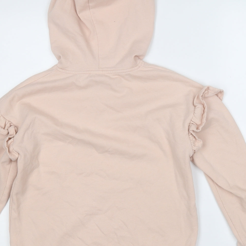 Papaya Womens Pink Cotton Pullover Hoodie Size XS