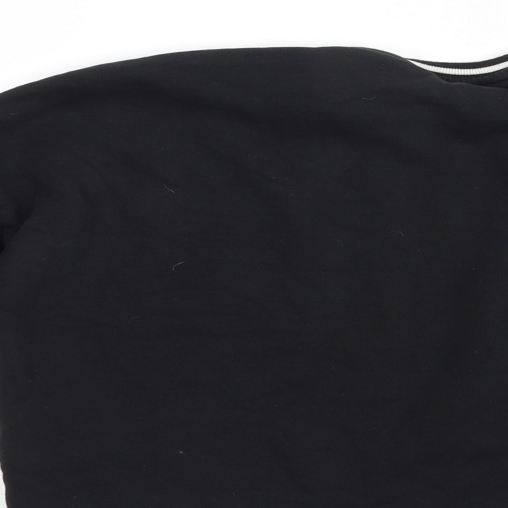 Marks & Spencer Girls Black Cotton Pullover Sweatshirt Size 12-13 Years Pullover - Future