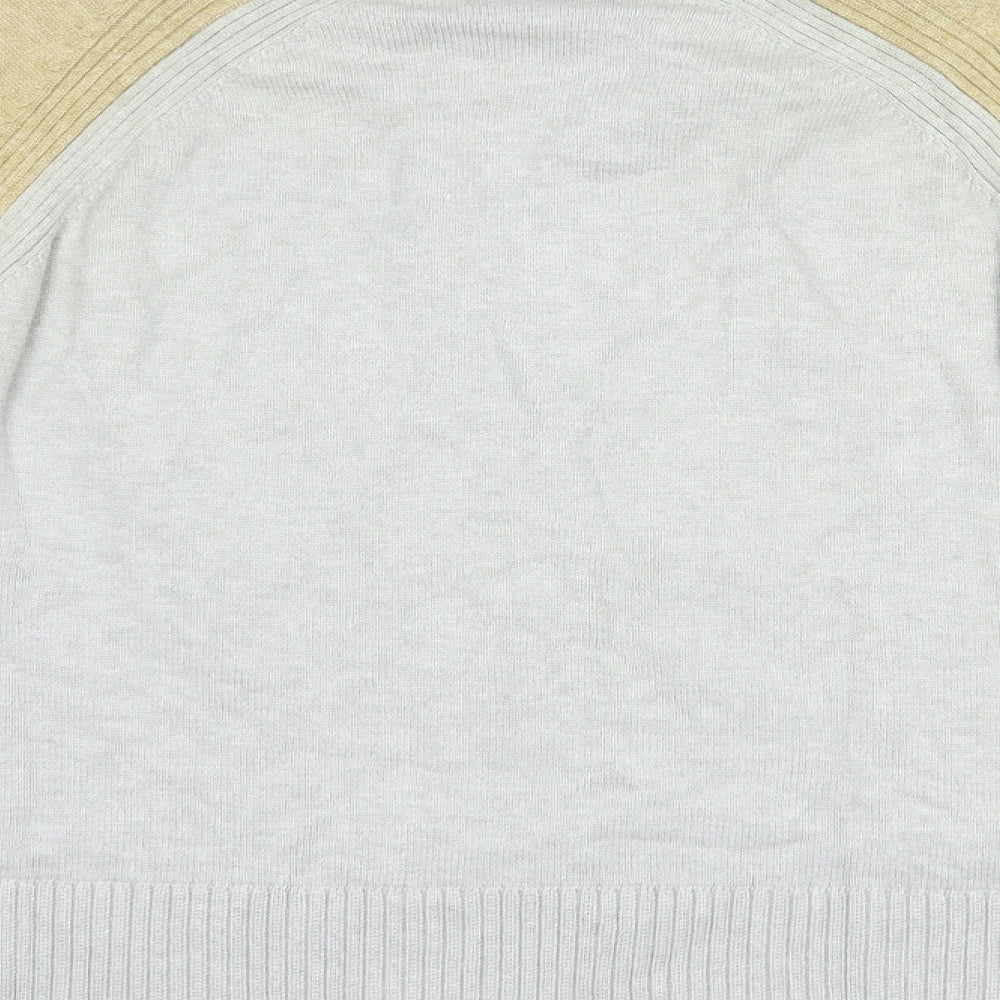 NEXT Womens Grey High Neck Viscose Pullover Jumper Size S