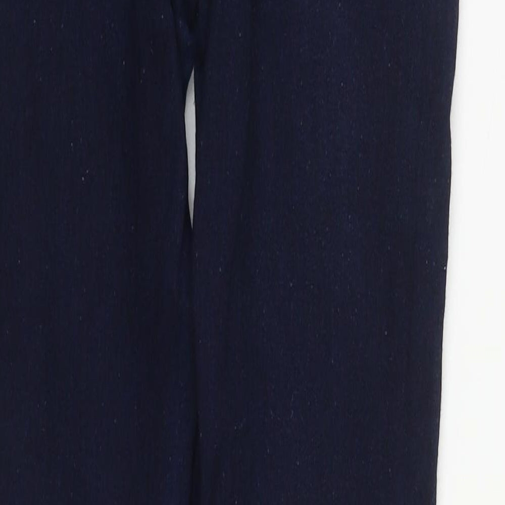 Denim & Co. Womens Blue Cotton Straight Jeans Size 10 L29 in Regular Zip