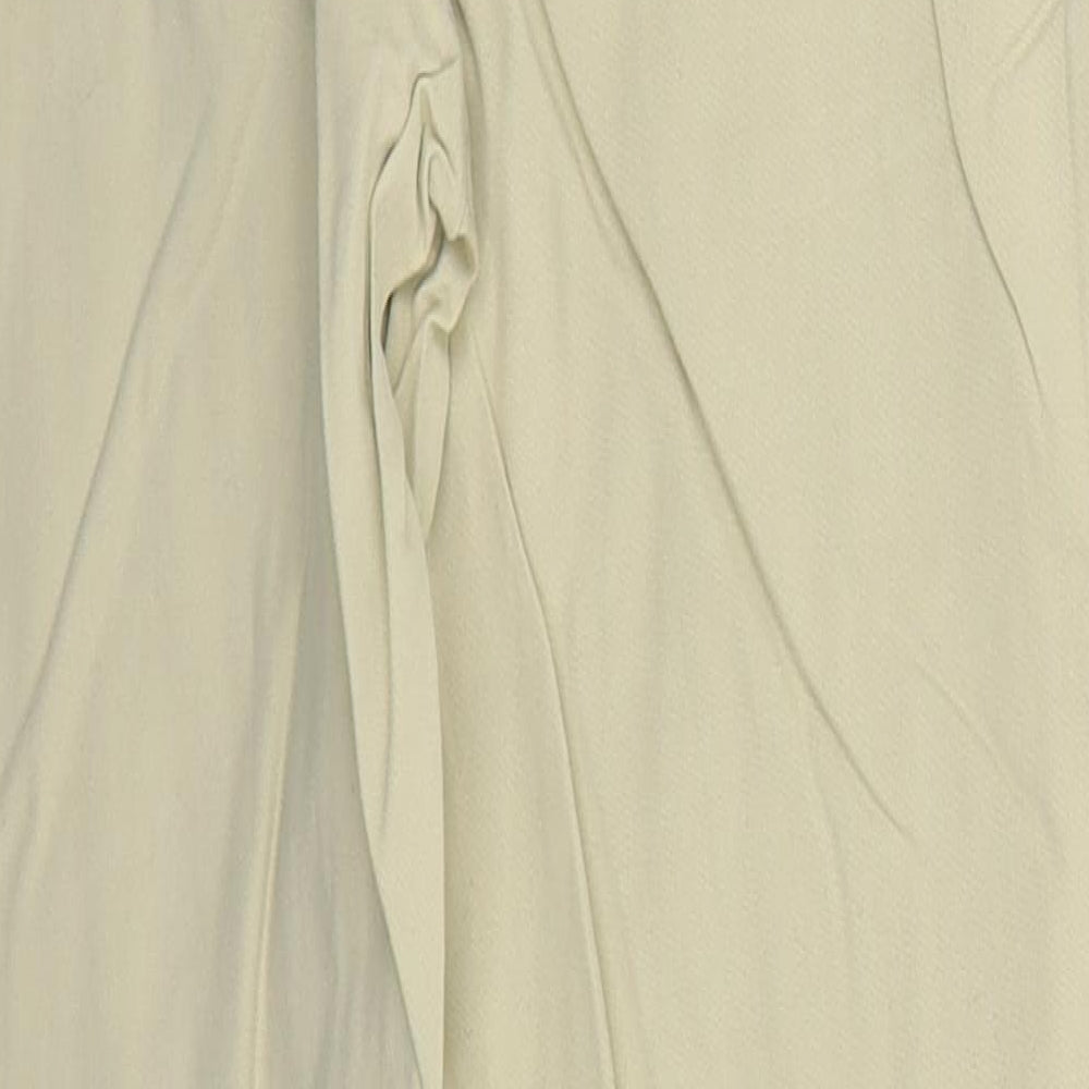 H&M Womens Beige Cotton Tapered Jeans Size 8 L29 in Regular Button