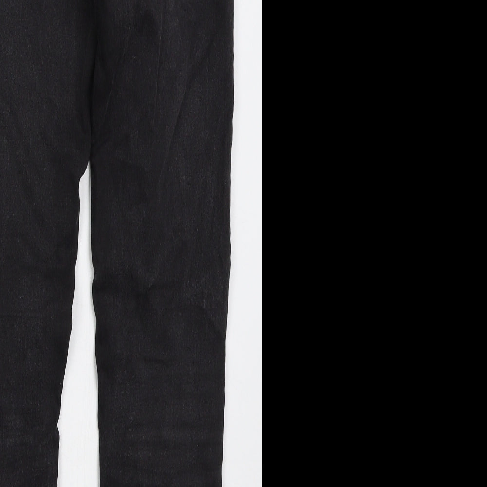 New Look Womens Black Cotton Skinny Jeans Size 10 L27 in Regular Button