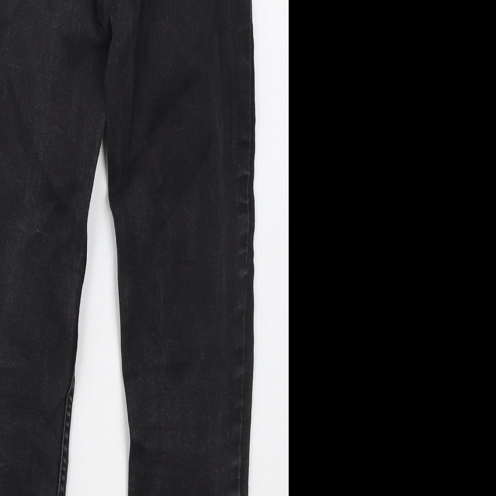 New Look Womens Black Cotton Skinny Jeans Size 8 L22 in Regular Button