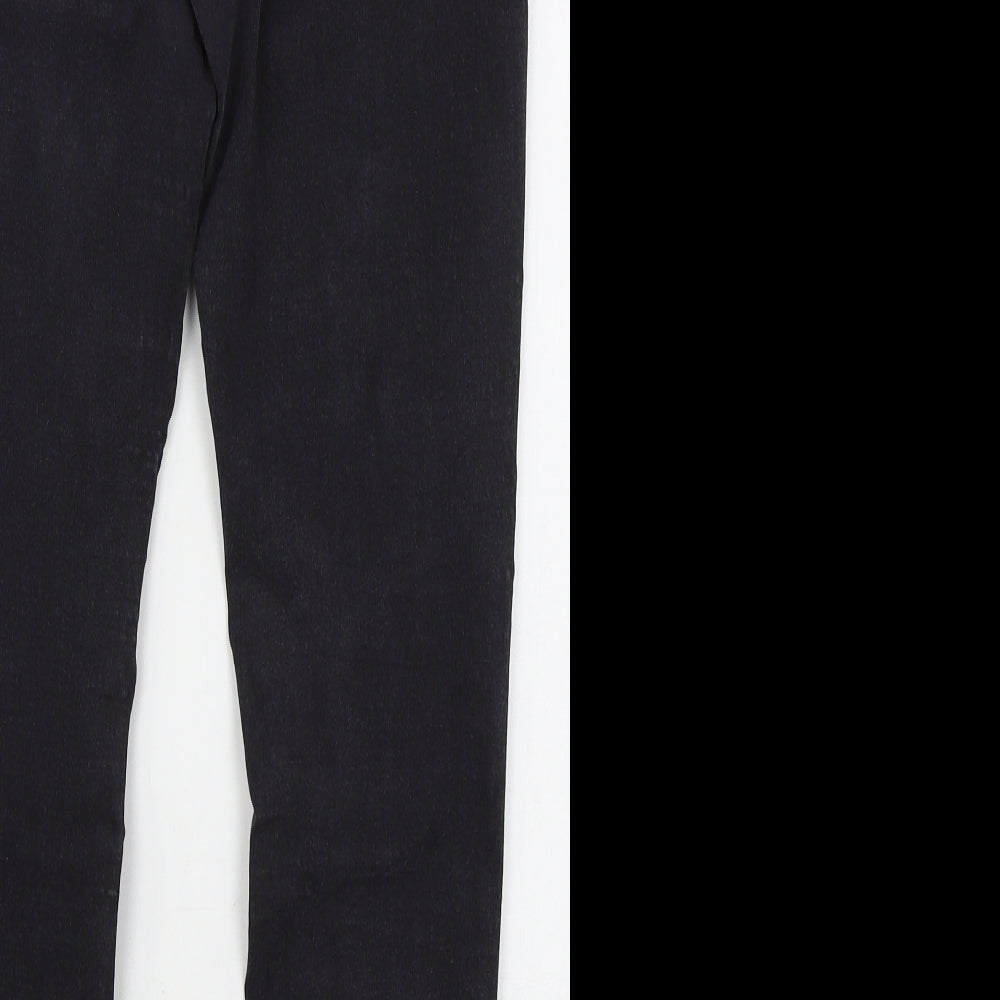 Denim Co Womens Black Cotton Skinny Jeans Size 16 L28 in Regular Button