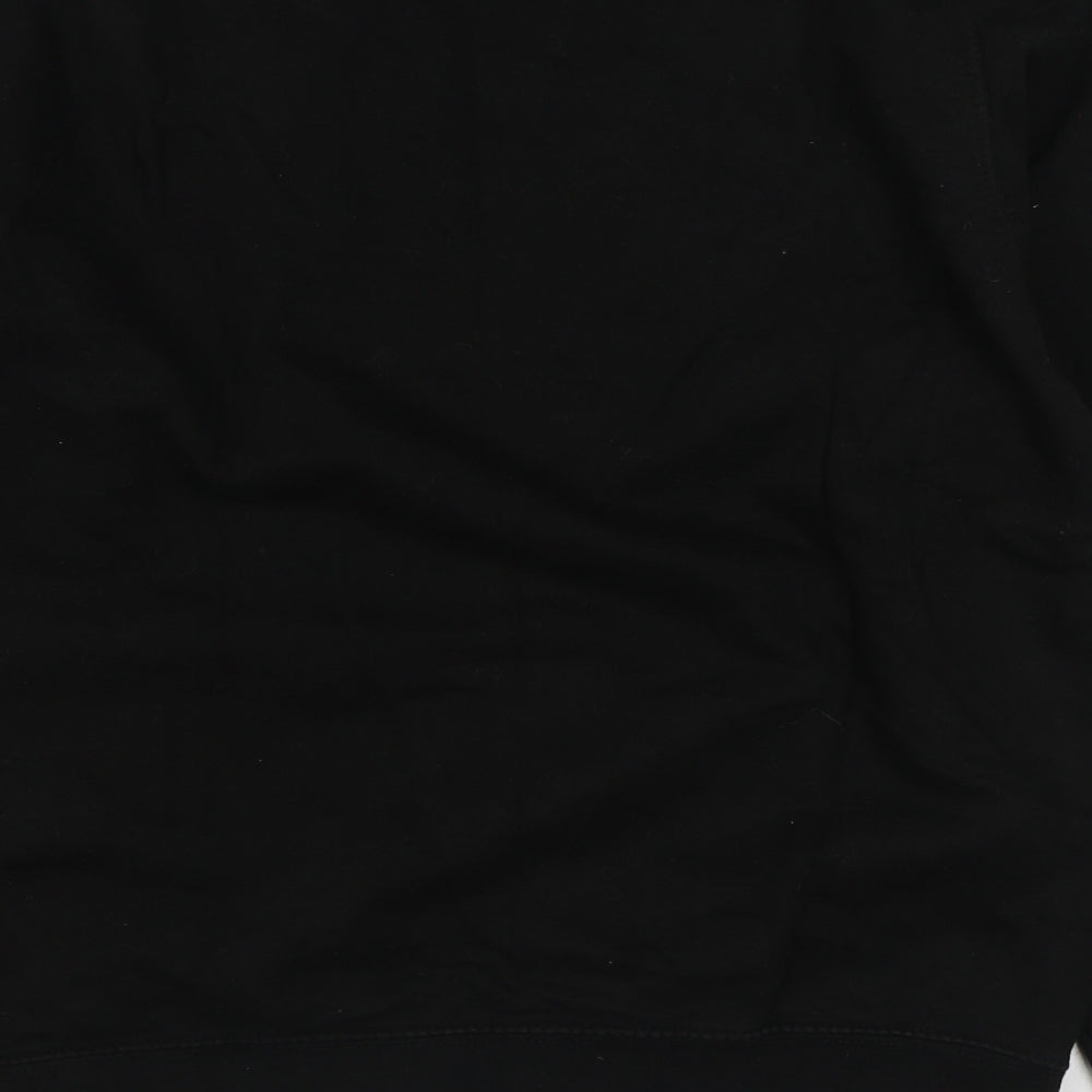 Preworn Womens Black Cotton Pullover Sweatshirt Size M Pullover