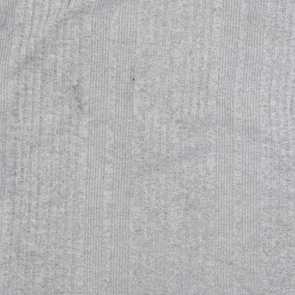 SheIn Womens Grey Polyester Pullover Sweatshirt Size L Pullover