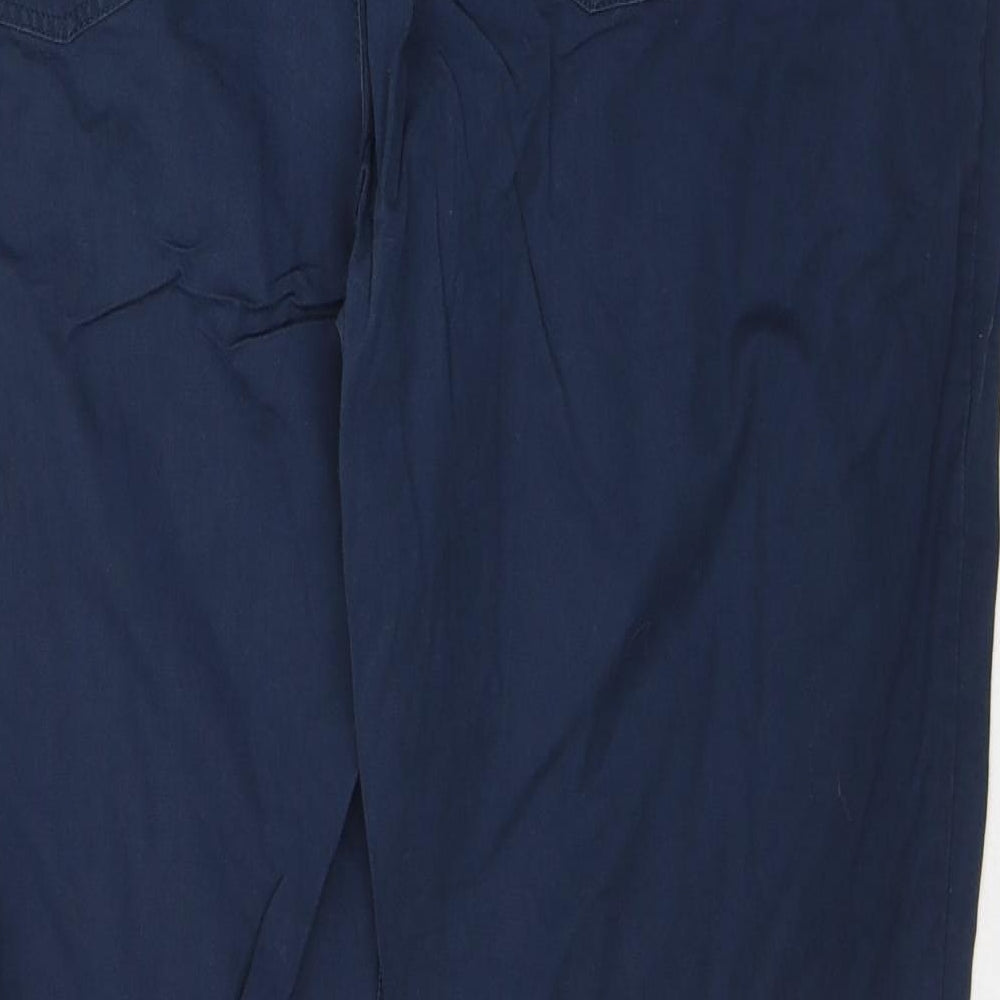 Jack Turphy Womens Blue Cotton Straight Jeans Size 14 L28 in Regular Button