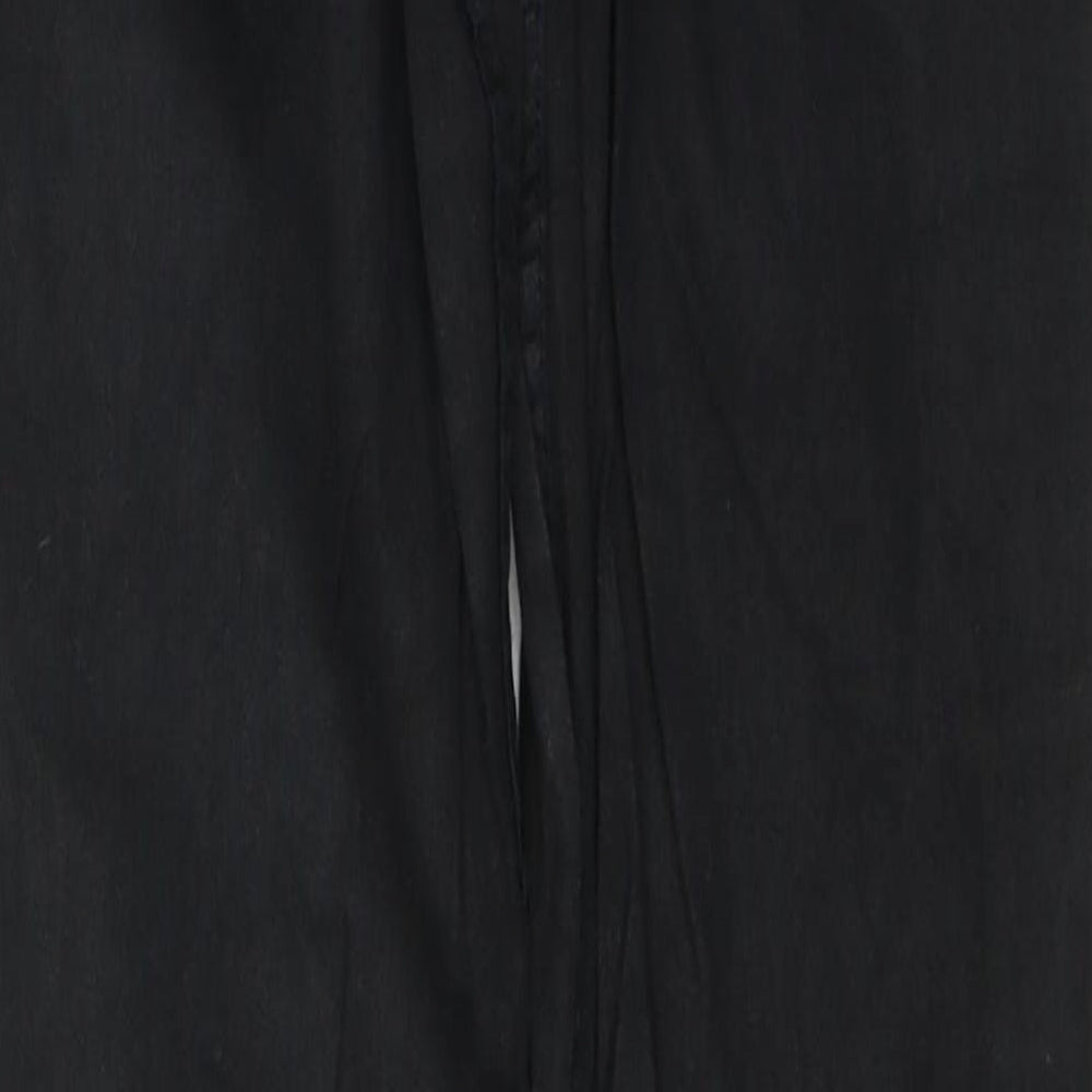 Mango Womens Black Cotton Skinny Jeans Size 8 L27 in Regular Button
