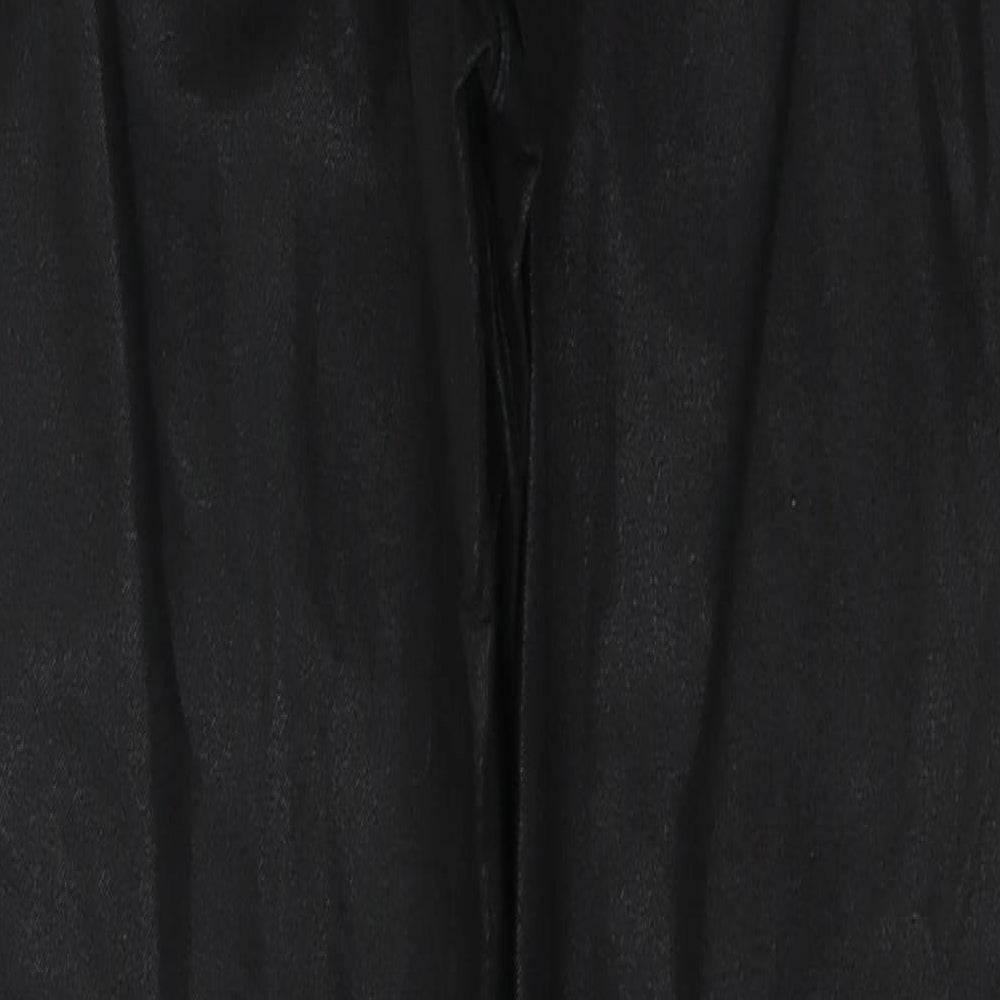 H&M Womens Black Cotton Jegging Jeans Size 12 L26 in Regular