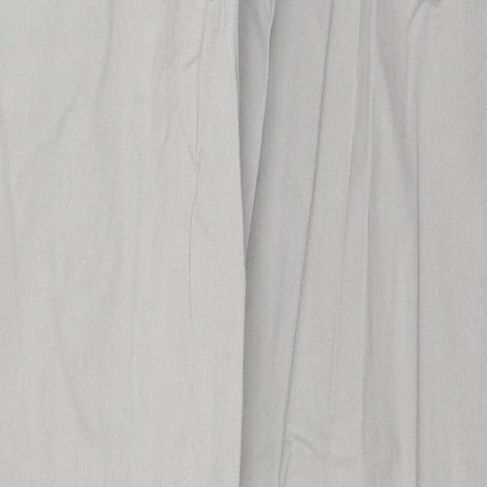 Papaya Womens Grey Cotton Straight Jeans Size 10 L30 in Regular Button