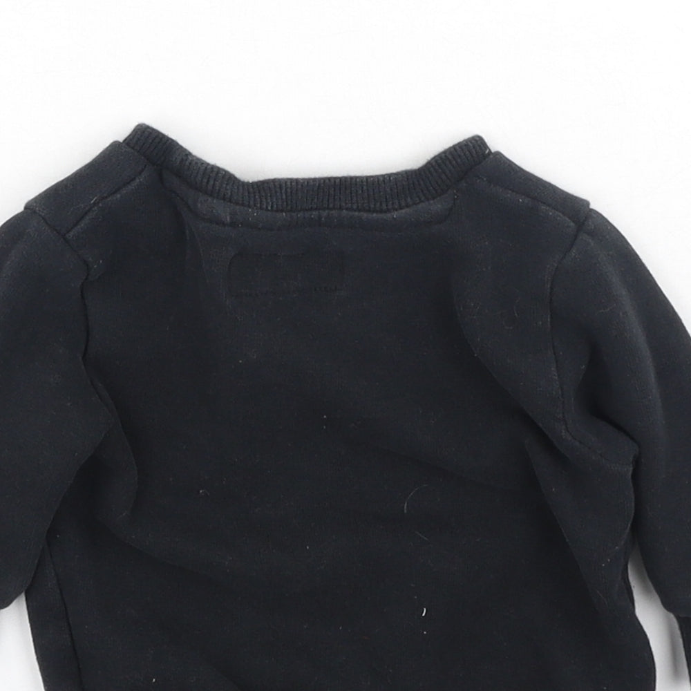 NEXT Baby Black Cotton Pullover Jumper Size 3-6 Months - Little Legend