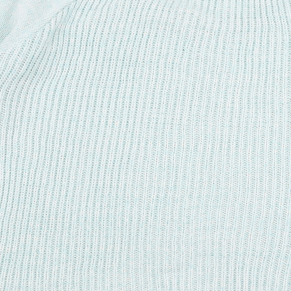 Missguided Womens Blue Round Neck Acrylic Pullover Jumper Size 12