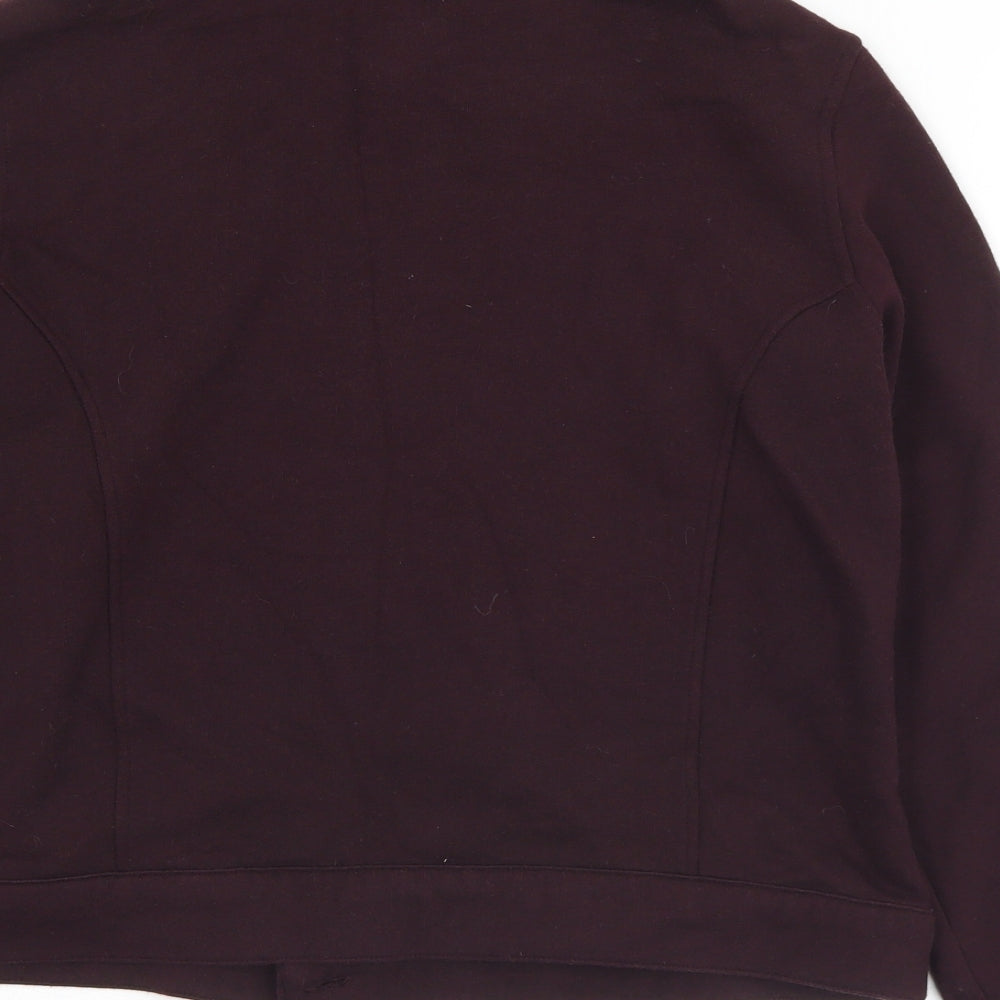Marks & Spencer Womens Purple Jacket Size 14 Zip