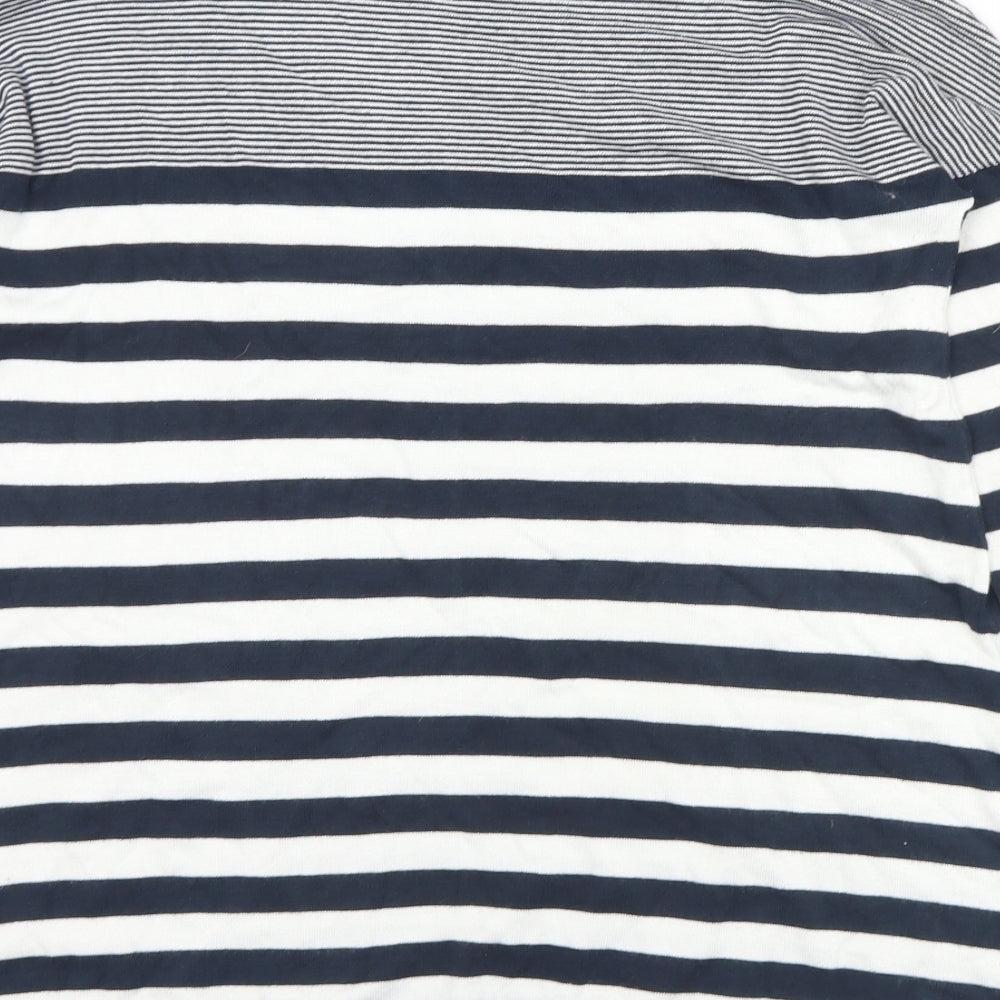 Atmosphere Womens Blue Crew Neck Striped Viscose Pullover Jumper Size 12