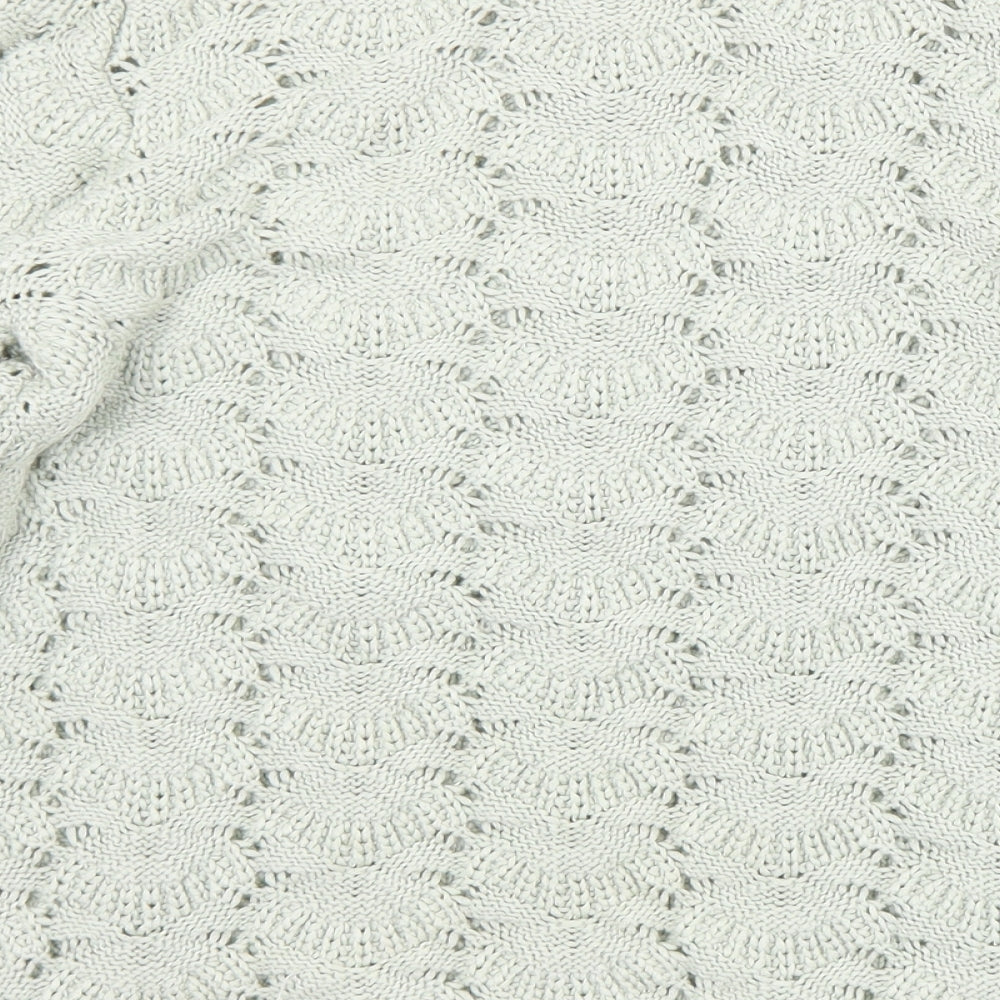 Matalan Womens Green Round Neck Acrylic Pullover Jumper Size 14