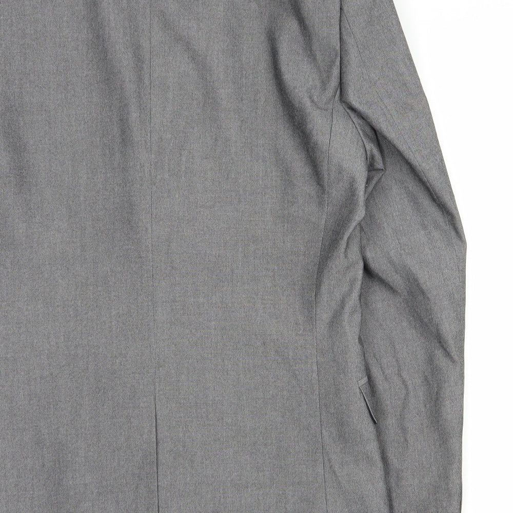 F&F Mens Grey Polyester Jacket Suit Jacket Size M