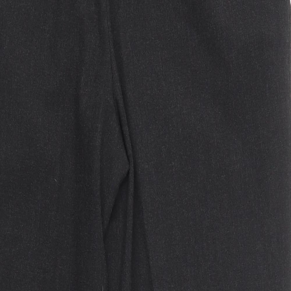 Marks and Spencer Womens Grey Polyester Dress Pants Trousers Size 12 L22.5 in Regular