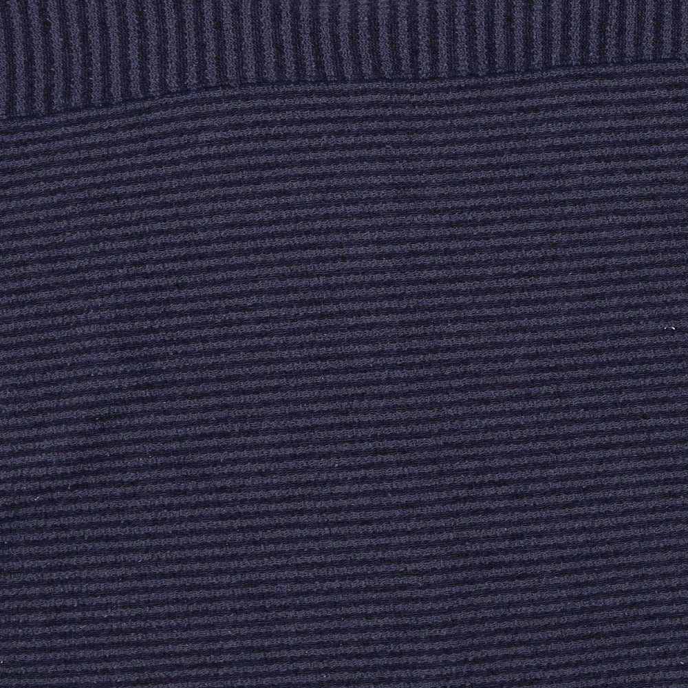 NEXT Womens Blue Round Neck Cotton Pullover Jumper Size 12