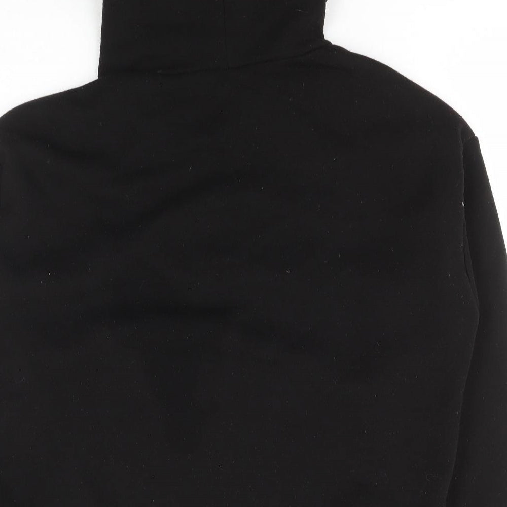 SheIn Womens Black Polyester Pullover Hoodie Size M Pullover