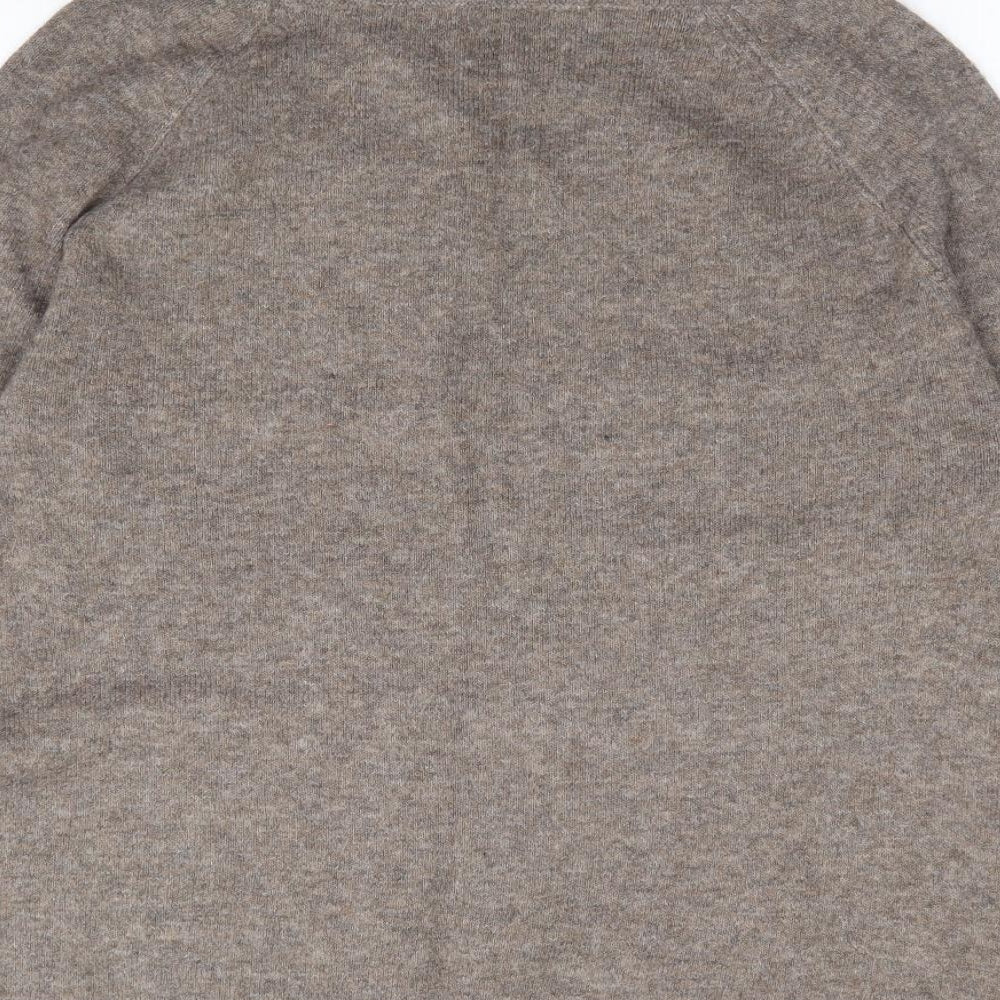 Preworn Womens Brown Roll Neck Acrylic Pullover Jumper Size M