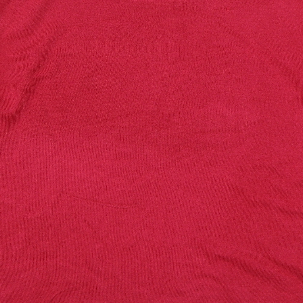 Originals Womens Pink Round Neck Acrylic Pullover Jumper Size 14