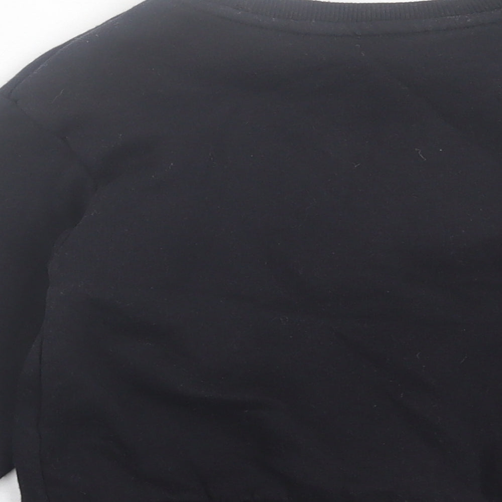 H&M Boys Black Cotton Pullover Sweatshirt Size 2-3 Years Pullover