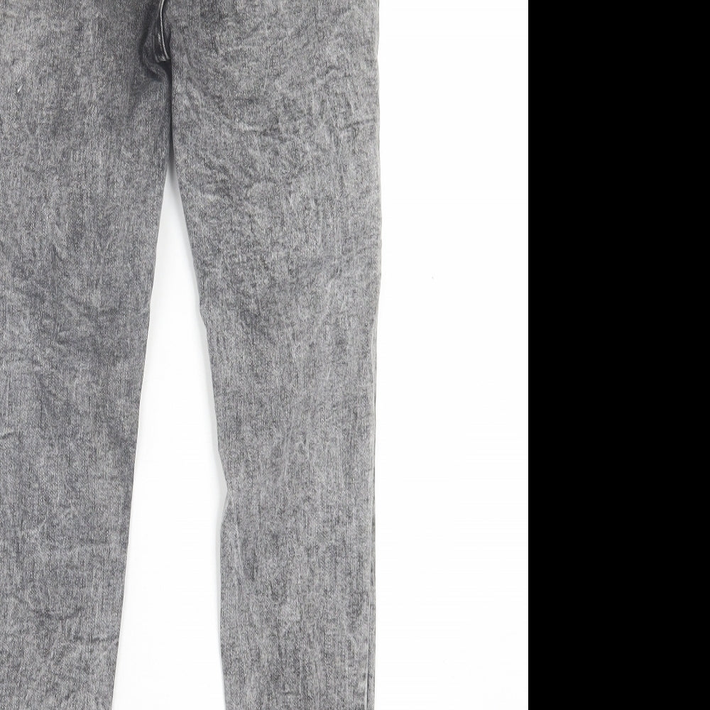 SHEIN Womens Black Cotton Skinny Jeans Size XS L26 in Regular Button