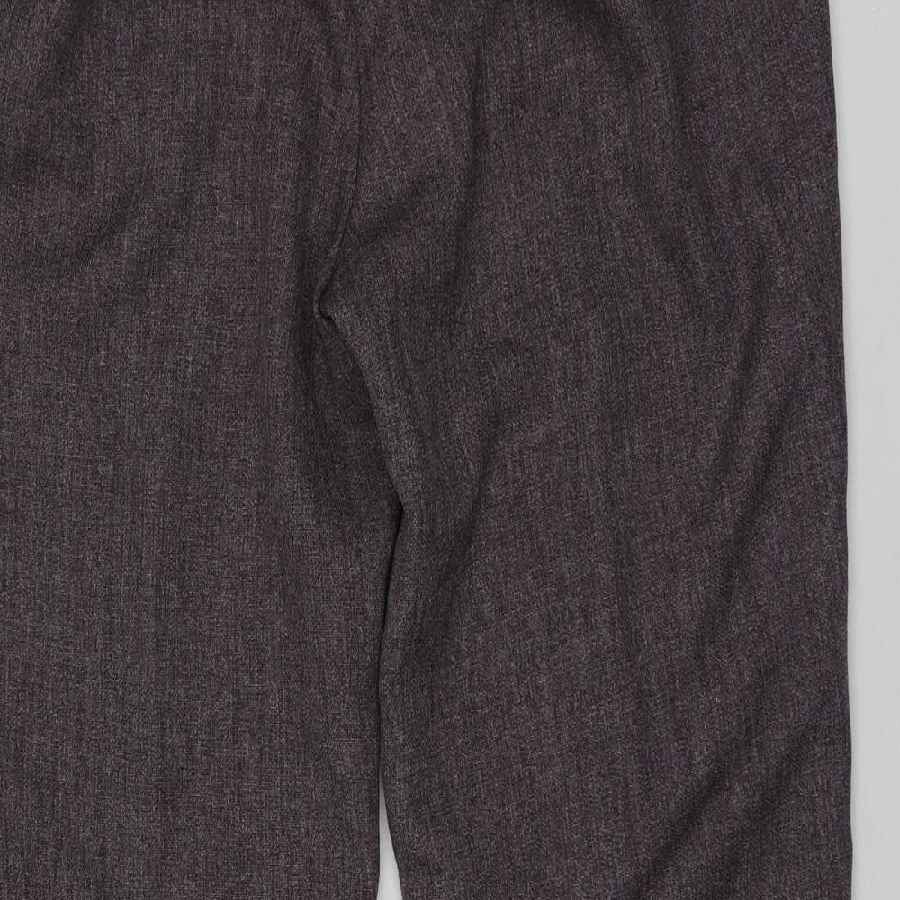 Damrat Womens Purple Polyester Chino Trousers Size 18 L28 in Regular