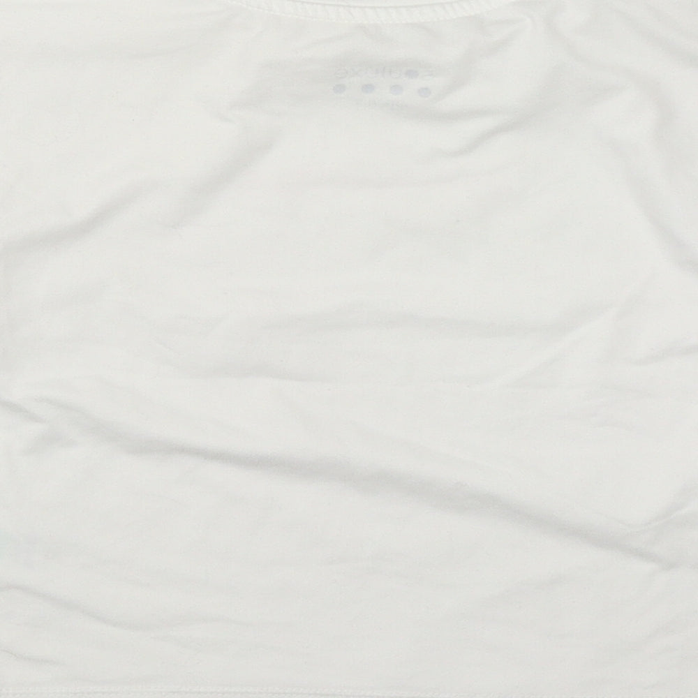Matalan Girls White Polyester Basic T-Shirt Size 6-7 Years Round Neck - Unstoppable