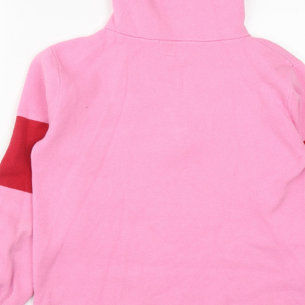 NEXT Womens Pink Viscose Pullover Sweatshirt Size 6 Zip