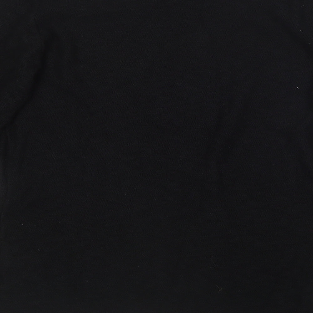 H&M Womens Black Round Neck Cotton Pullover Jumper Size S