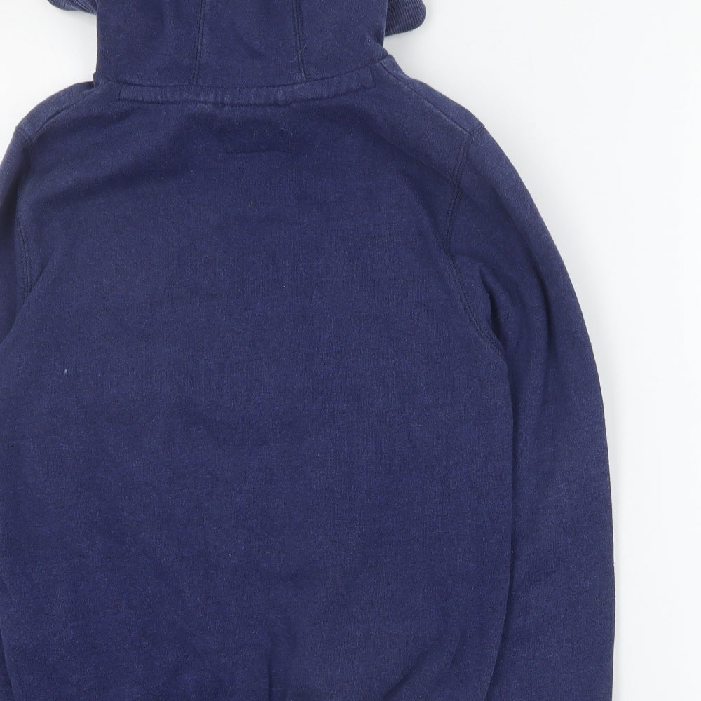 NEXT Girls Blue Cotton Pullover Hoodie Size 8 Years Pullover - Slogan