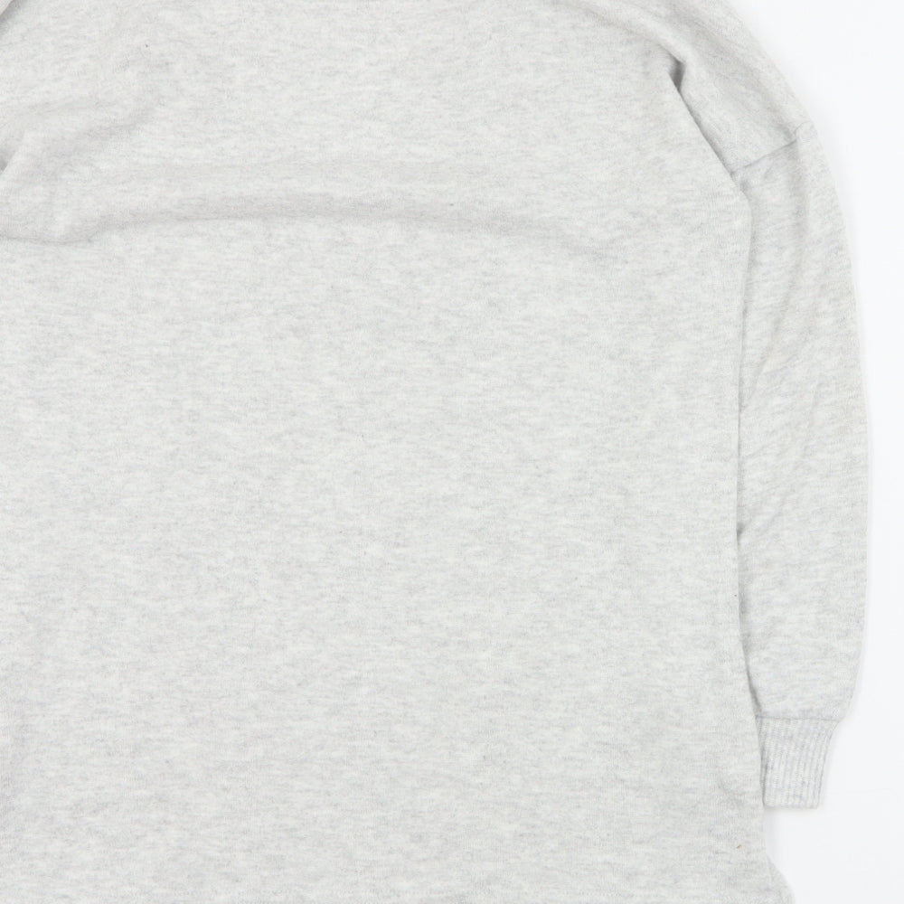 Primark Womens Grey Round Neck Polyester Pullover Jumper Size S