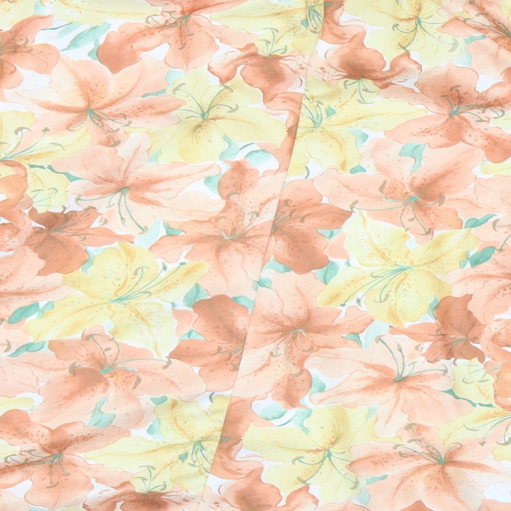 Preworn Womens Multicoloured Floral Polyester Flare Skirt Size 12