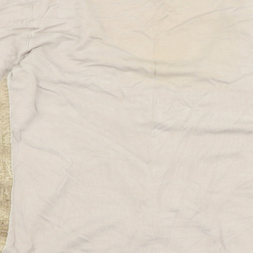 Principles Womens Beige V-Neck Viscose Pullover Jumper Size 14