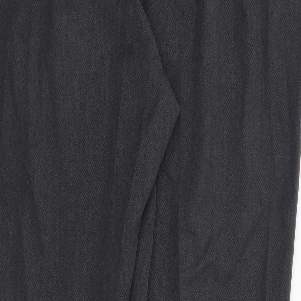 Marks and Spencer Womens Grey Polyester Trousers Size 18 L28 in Regular Zip
