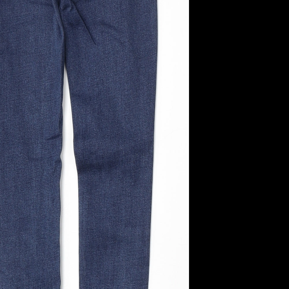 Denim Womens Blue Cotton Skinny Jeans Size 10 L31 in Regular Button