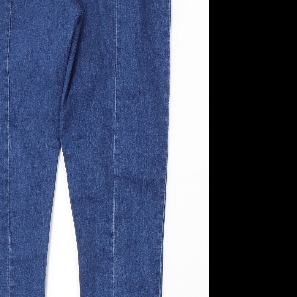 Preworn Womens Blue Polyester Jegging Jeans Size 30 L26 in Regular