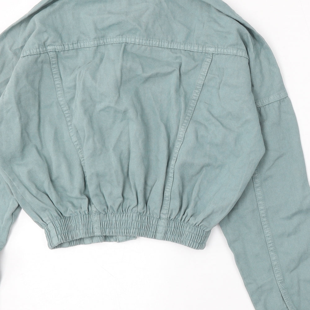 Womens Womens Blue Jacket Size L Button