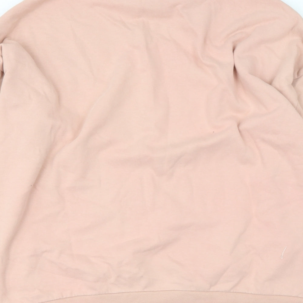 NEXT Womens Pink Cotton Pullover Sweatshirt Size M