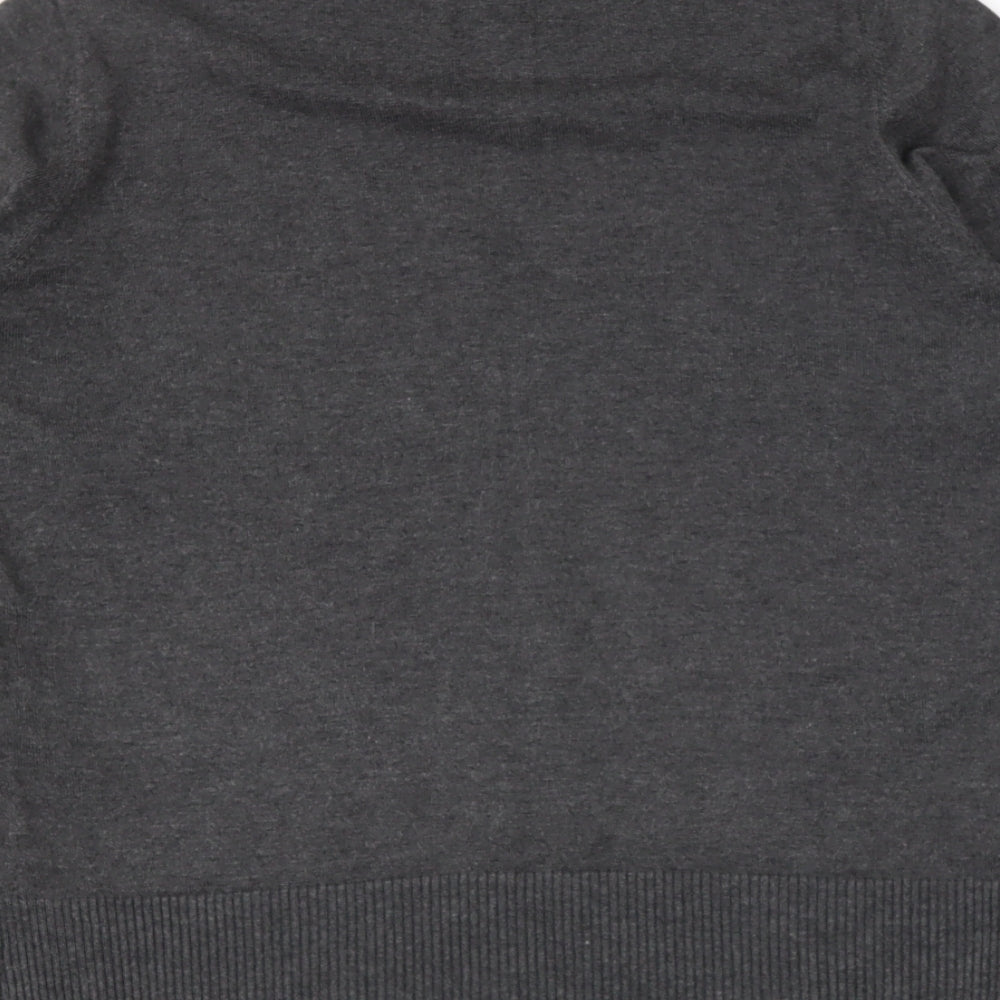 first avenue Womens Grey High Neck Camel Pullover Jumper Size S