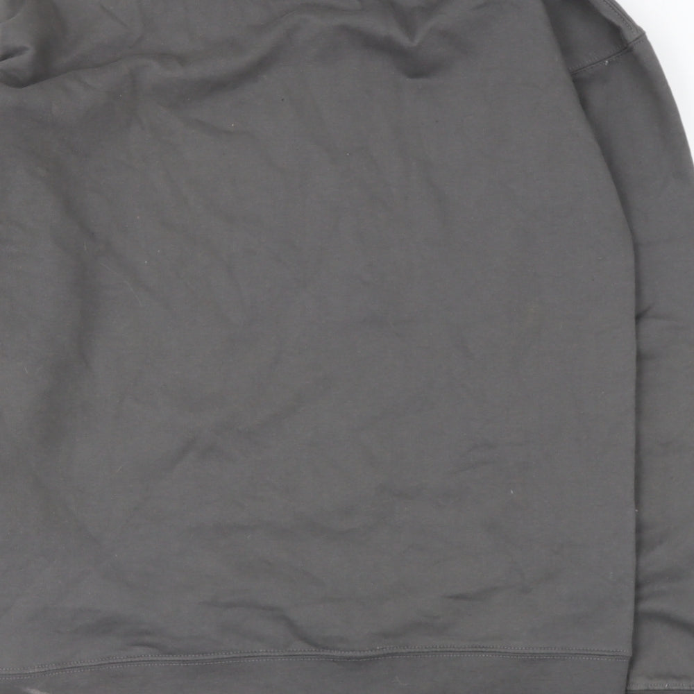 prewor Womens Green Cotton Pullover Sweatshirt Size S