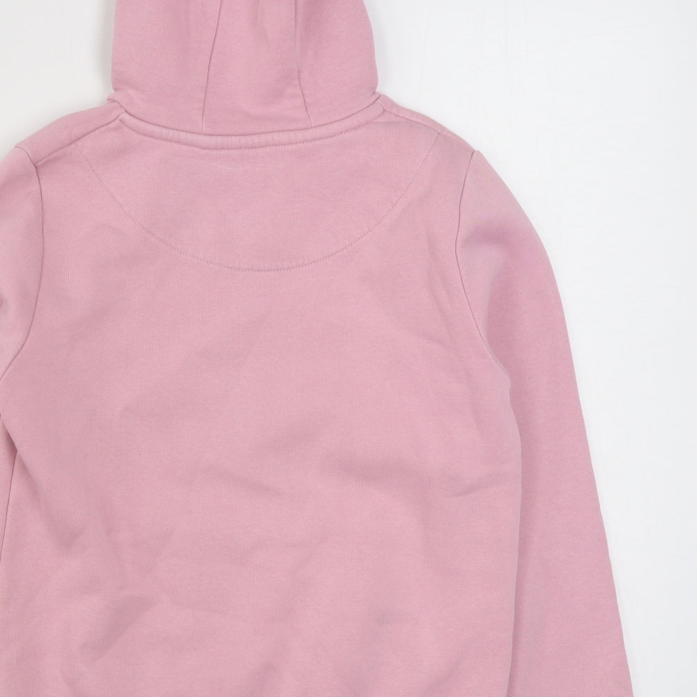 Eleven Degrees Girls Pink Cotton Pullover Hoodie Size 10-11 Years Pullover