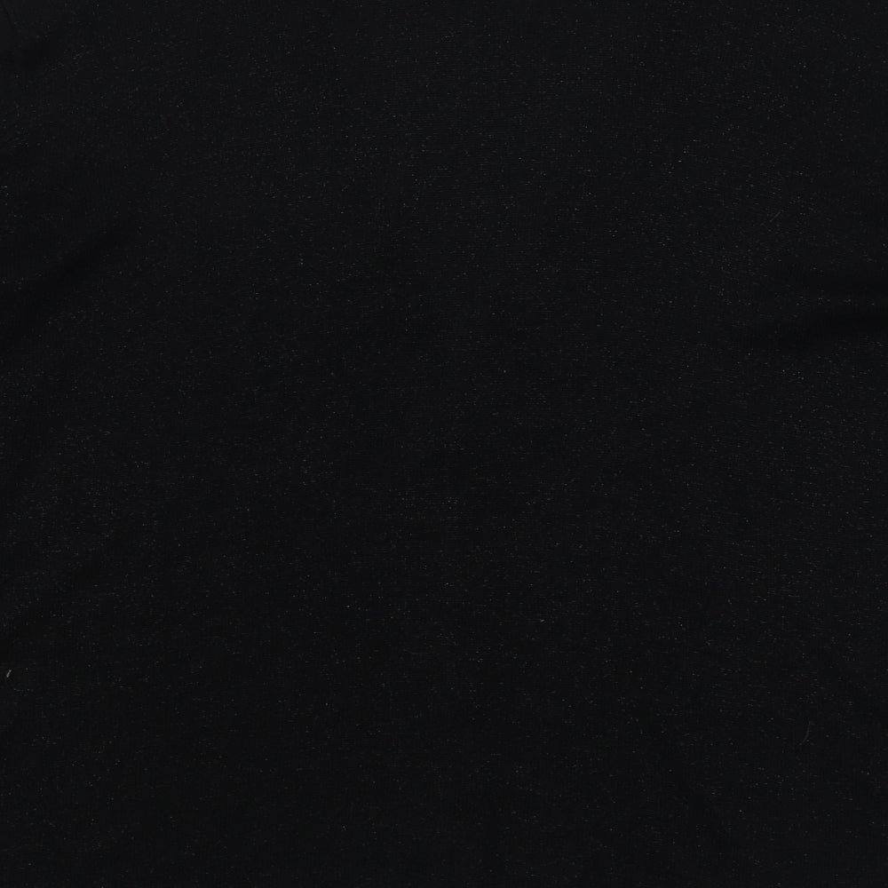 Fabrizio Womens Black V-Neck Viscose Cardigan Jumper Size M
